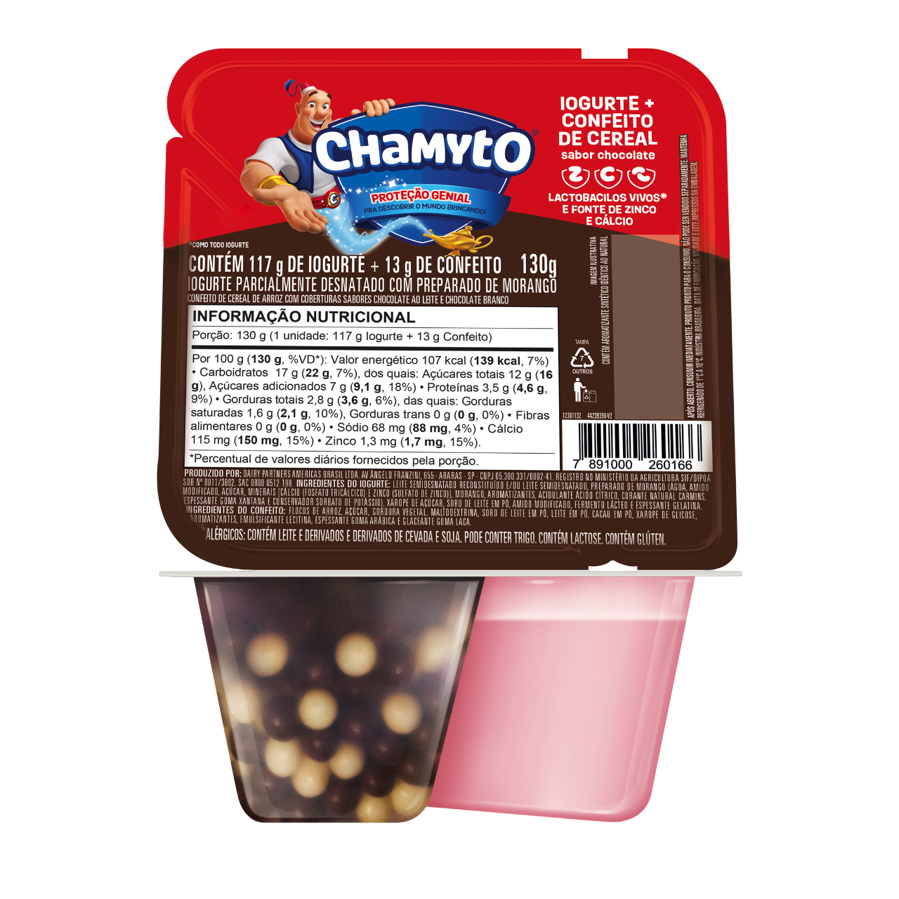 Chamyto 1+1 Morango e Cereal de chocolate 130g