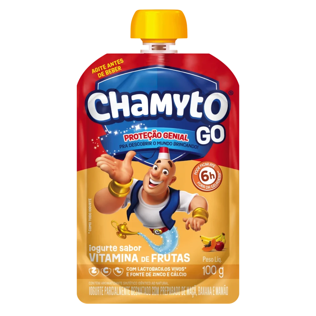Iogurte Vitaminas de frutas Chamyto Go Squeeze 100g